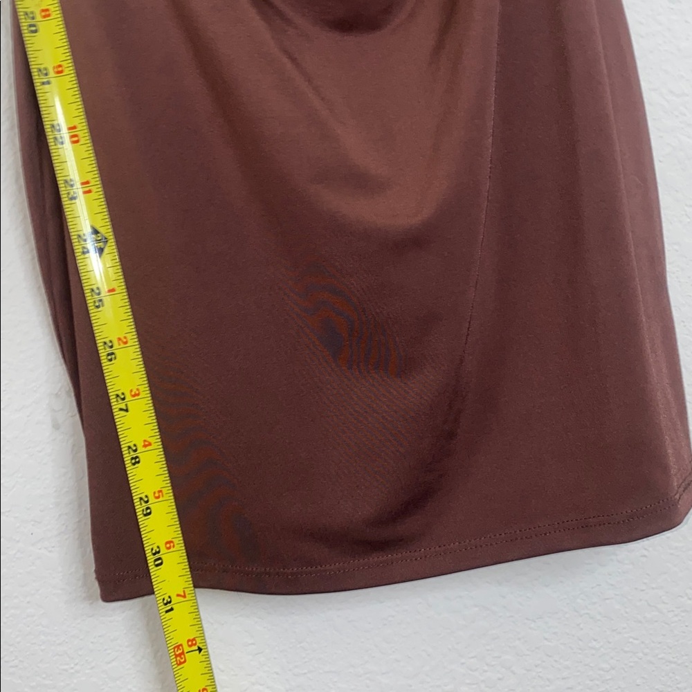 🪼Adorable brown dress with a white twist front! - Picture 6 of 9